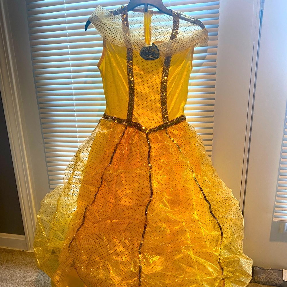 Beautiful Princess Bell dress girls size large ( 14-16) perfect condition